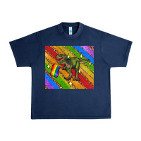 Navy lgbtq dinosaur t rex tumbler Urban Heavy Tee - Artiststas