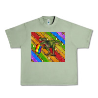 Oil Green lgbtq dinosaur t rex tumbler Urban Heavy Tee - Artiststas