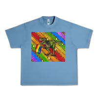 Pebble Blue lgbtq dinosaur t rex tumbler Urban Heavy Tee - Artiststas