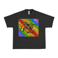 Pigment Black lgbtq dinosaur t rex tumbler Urban Heavy Tee - Artiststas
