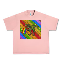 Salmon lgbtq dinosaur t rex tumbler Urban Heavy Tee - Artiststas