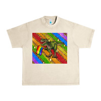 Sandshell lgbtq dinosaur t rex tumbler Urban Heavy Tee - Artiststas
