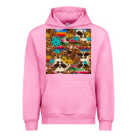 Fuchsia Pink western sunflower bucket cow seamless pattern Urban Hoodie - HRA Design Shop