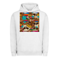 Pigment Lunar Rock western sunflower bucket cow seamless pattern Urban Hoodie - HRA Design Shop