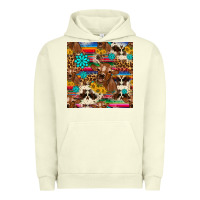 Pigment Pistachio western sunflower bucket cow seamless pattern Urban Hoodie - HRA Design Shop