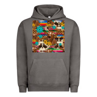 Pigment Tornado western sunflower bucket cow seamless pattern Urban Hoodie - HRA Design Shop
