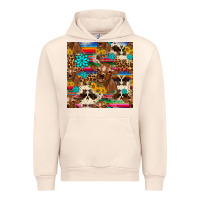 Sandshell western sunflower bucket cow seamless pattern Urban Hoodie - HRA Design Shop