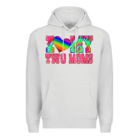 Dove Grey i love my two moms Premium Hoodie - HRA Design Shop