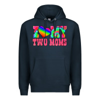 Navy i love my two moms Premium Hoodie - HRA Design Shop