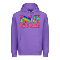 Purple i love my two moms Premium Hoodie - HRA Design Shop