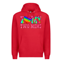 Red i love my two moms Premium Hoodie - HRA Design Shop
