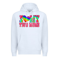 White i love my two moms Premium Hoodie - HRA Design Shop