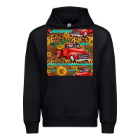 Black western farm truck seamless pattern Urban Hoodie - HRA Design Shop