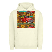 Pigment Pistachio western farm truck seamless pattern Urban Hoodie - HRA Design Shop