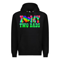 Black i love my two dads Premium Hoodie - HRA Design Shop