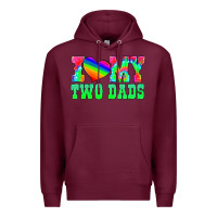 Burgundy i love my two dads Premium Hoodie - HRA Design Shop
