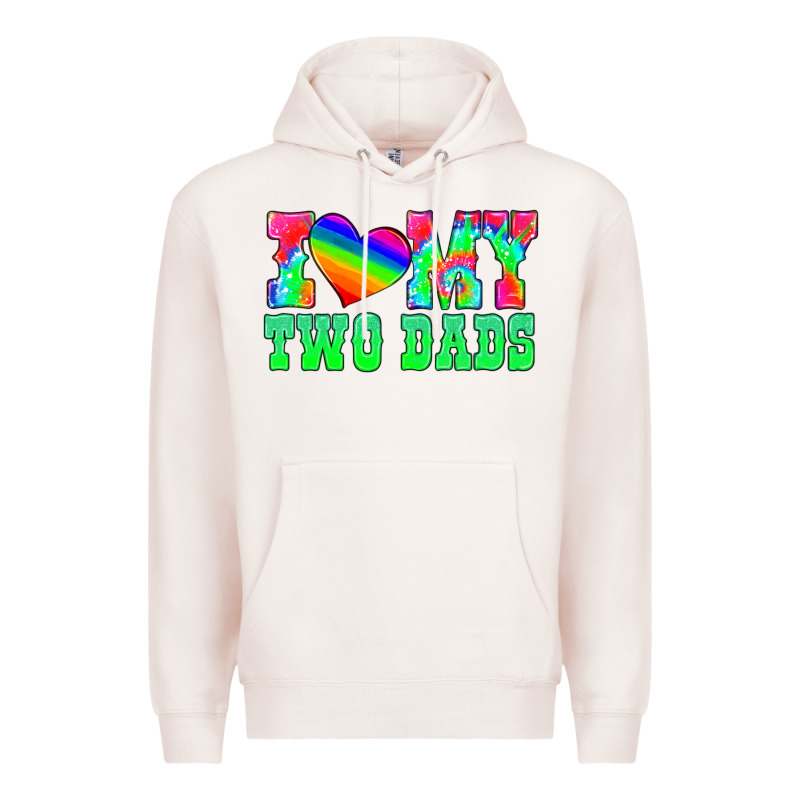 I Love My Two Dads Premium Hoodie by HRA Design Shop | Teevron