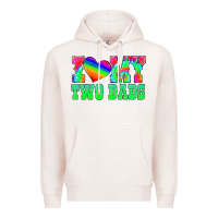 Pale Pink i love my two dads Premium Hoodie - HRA Design Shop