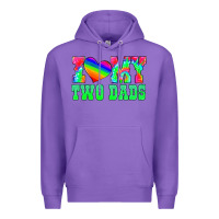 Purple i love my two dads Premium Hoodie - HRA Design Shop
