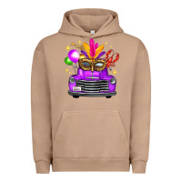 Pigment Burro mardi gras truck leopard mask Urban Hoodie - FaDigitalArtStudio