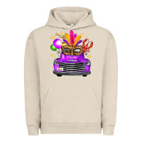 Pigment French Oak mardi gras truck leopard mask Urban Hoodie - FaDigitalArtStudio