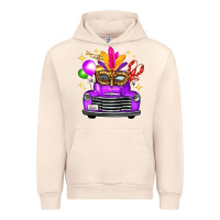 Sandshell mardi gras truck leopard mask Urban Hoodie - FaDigitalArtStudio