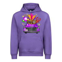 Tulip mardi gras truck leopard mask Urban Hoodie - FaDigitalArtStudio