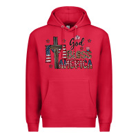 Cardinal god bless america Premium Hoodie - CowhideDigitalArt