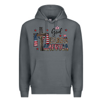 Rock god bless america Premium Hoodie - CowhideDigitalArt