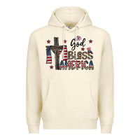 Sandshell god bless america Premium Hoodie - CowhideDigitalArt