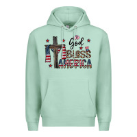 Seafoam god bless america Premium Hoodie - CowhideDigitalArt