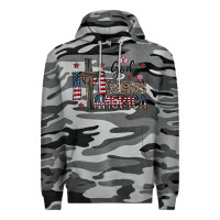 Slate Camo god bless america Premium Hoodie - CowhideDigitalArt