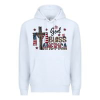 White god bless america Premium Hoodie - CowhideDigitalArt