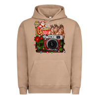 Pigment Burro Christmas Santa Vintage Camera Urban Hoodie - FaDigitalArtStudio
