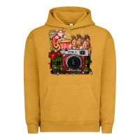 Pigment Peanut Butter Christmas Santa Vintage Camera Urban Hoodie - FaDigitalArtStudio