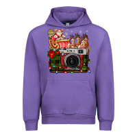 Tulip Christmas Santa Vintage Camera Urban Hoodie - FaDigitalArtStudio