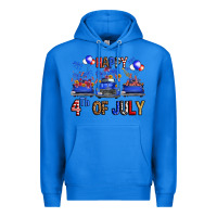 True Royal western hello fourth of july trucks Premium Hoodie - FaDigitalArtStudio