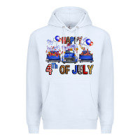 White western hello fourth of july trucks Premium Hoodie - FaDigitalArtStudio