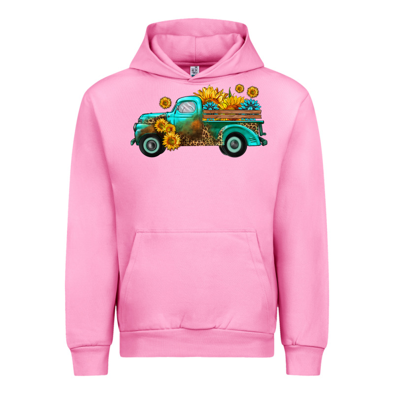 Farm Truck With Sunflower Urban Hoodie by HRA Design Shop | Teevron