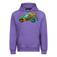 Tulip farm truck with sunflower Urban Hoodie - HRA Design Shop