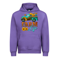 Tulip farm truck  farm life with sunflower Urban Hoodie - HRA Design Shop
