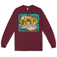 Burgundy western mother's day mimi  tumbler Long Sleeve Tee - BarkalooDesign