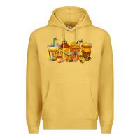 Antique Gold bee drink Premium Hoodie - RacoonDesign