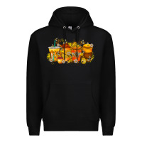 Black bee drink Premium Hoodie - RacoonDesign