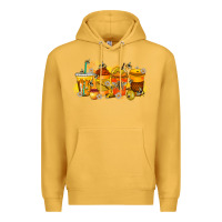 Mustard bee drink Premium Hoodie - RacoonDesign