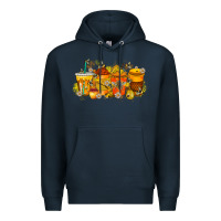 Navy bee drink Premium Hoodie - RacoonDesign