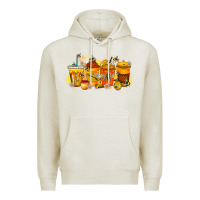 Oatmeal Heather bee drink Premium Hoodie - RacoonDesign