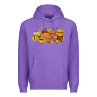 Purple bee drink Premium Hoodie - RacoonDesign