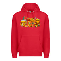 Red bee drink Premium Hoodie - RacoonDesign
