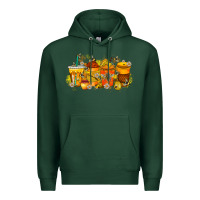 Sports Green bee drink Premium Hoodie - RacoonDesign